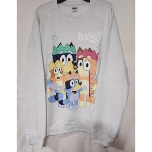 Bluey family gray sweatshirt men's XXL